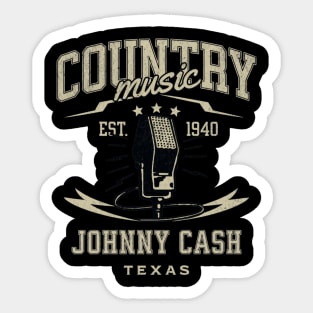 country music microphone singer  v9 Sticker